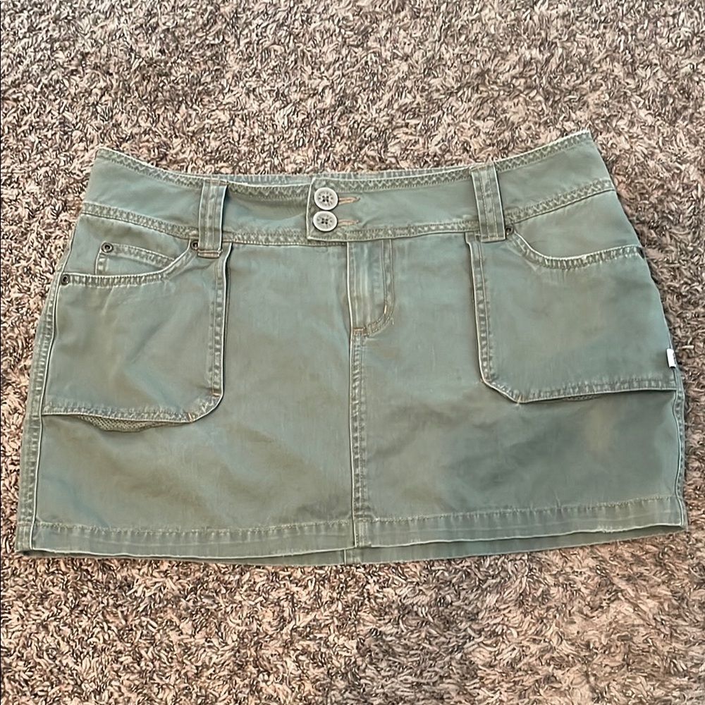 Green Mini Skirt
